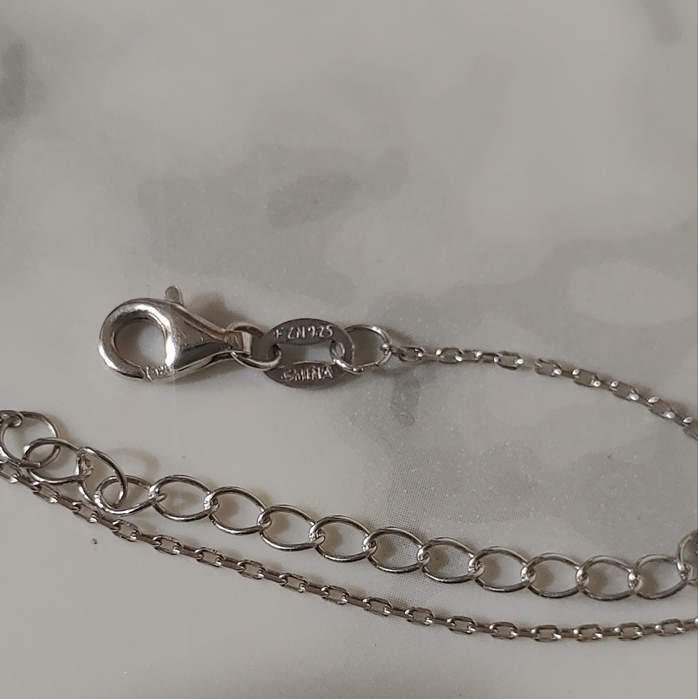 Sterling Moon Star Necklace - Picture 4 of 5